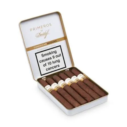 [TM-CIG-0140] Davidoff — PRIMEROS 6 PETIT 5 CAJITAS — Tin of 6 cigars