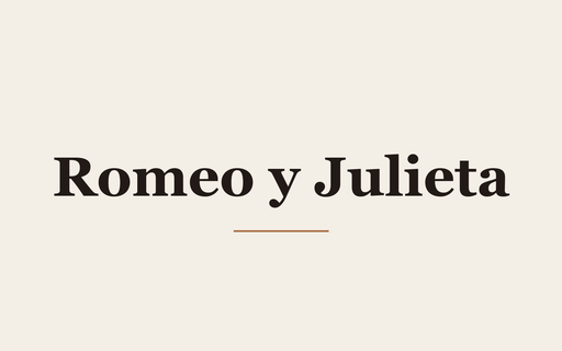 Romeo y Julieta